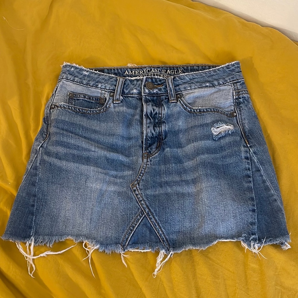 American Eagle Outfitters jean mini skirt